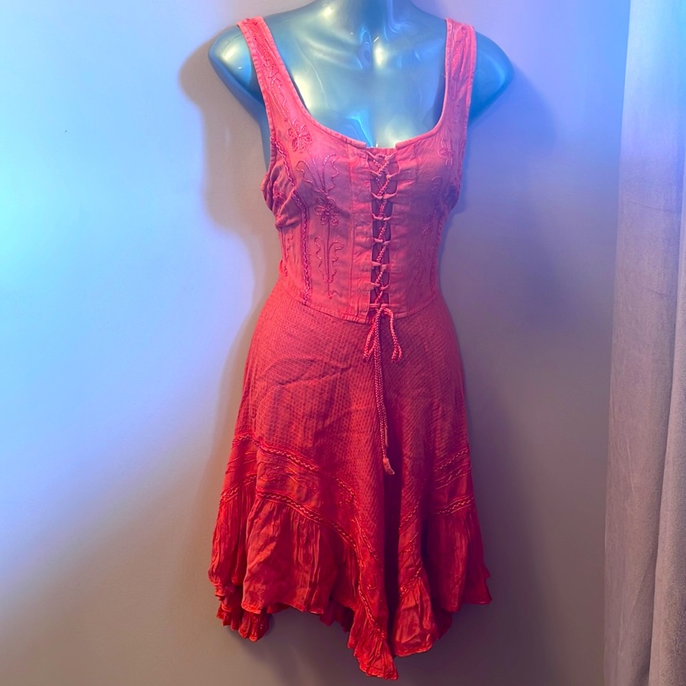 Red Boho Dress